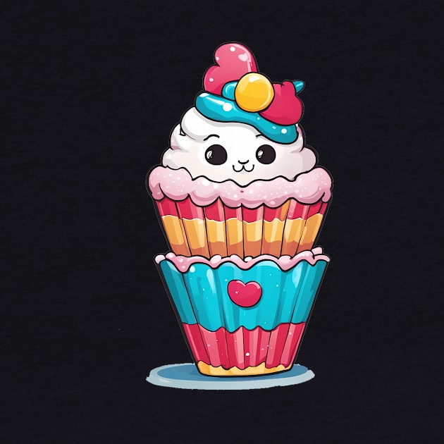 Rainbow Cupcake by animegirlnft